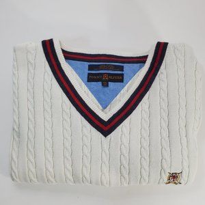 Vintage Tommy Hilfiger Golf VEST Mens XXL Cream Colored Excellent Condition